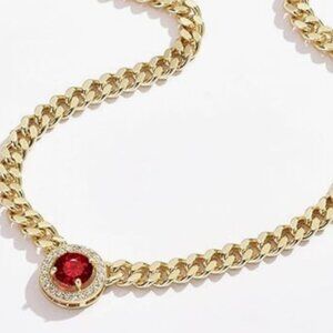✦Golden Plated Cuban Link Chain Necklace